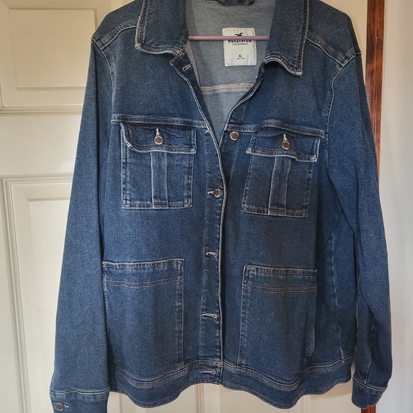Hollister Jackets & Blazers - Hollister Men's-Style Medium Blue Denim Jacket